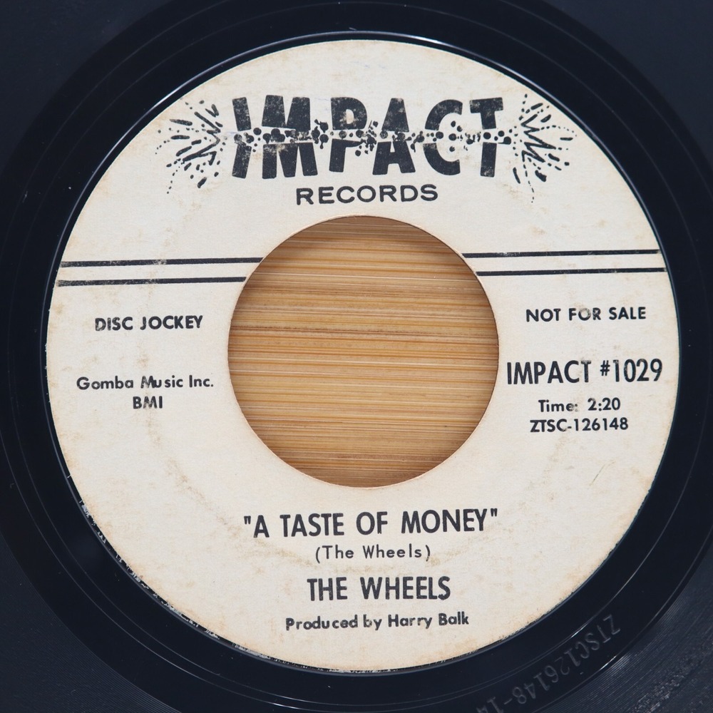 THE WHEELS - A TASTE OF MONEY / DANCING IN THE STREET - SOUL 45 *PROMO* IMPACT